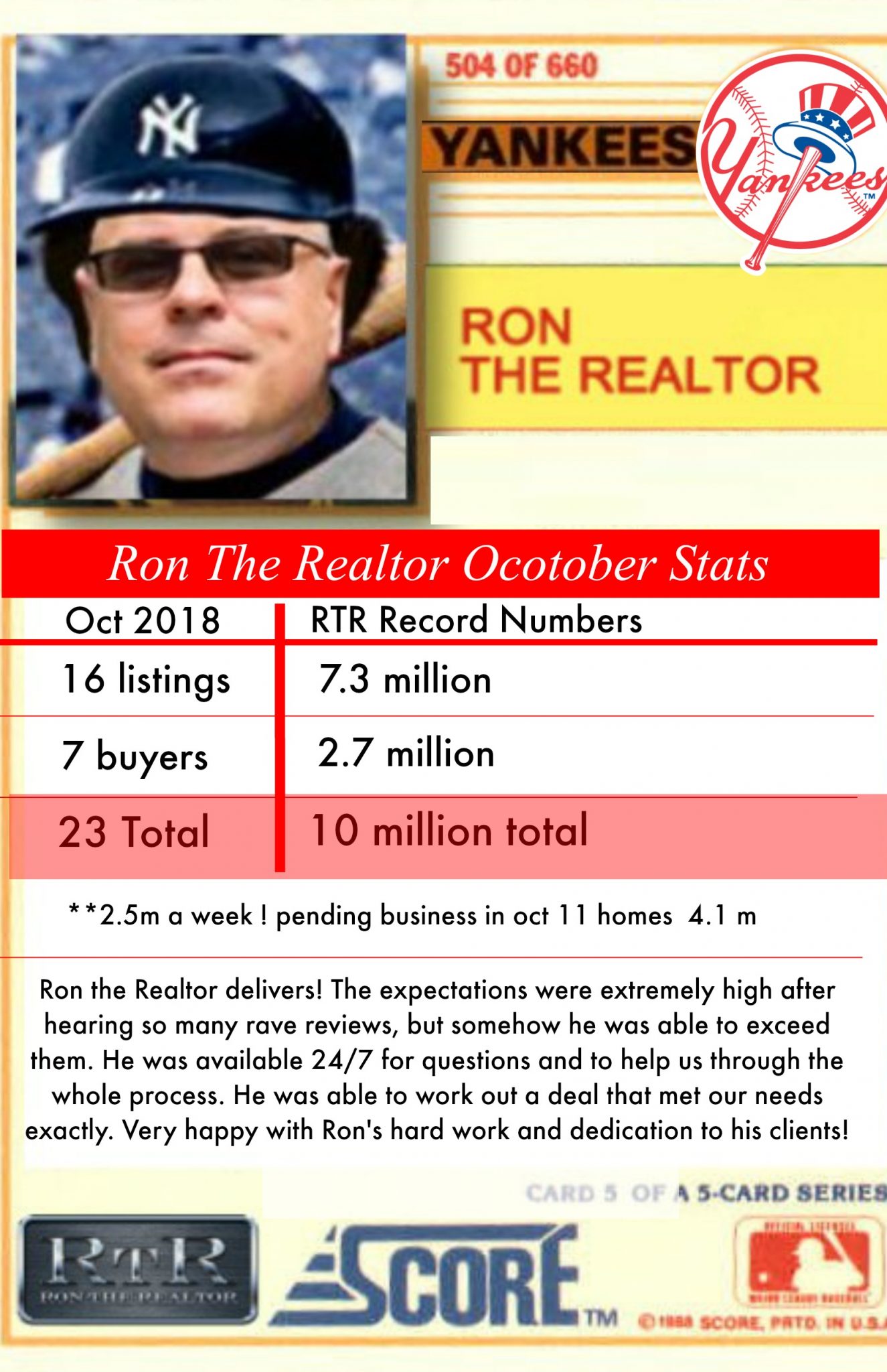 Introducing The NEW Mr. October of Real Estate